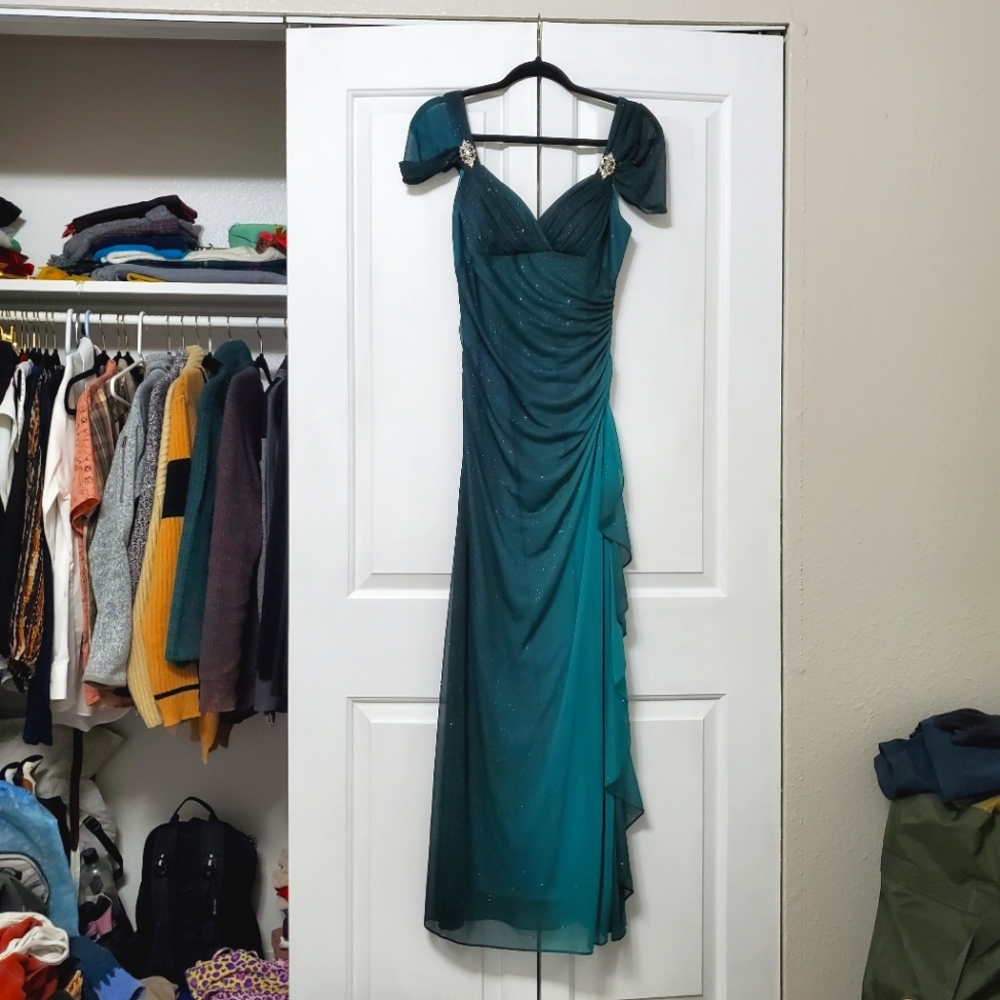 Betsy and Adam Ombre Mermaid Prom Dress